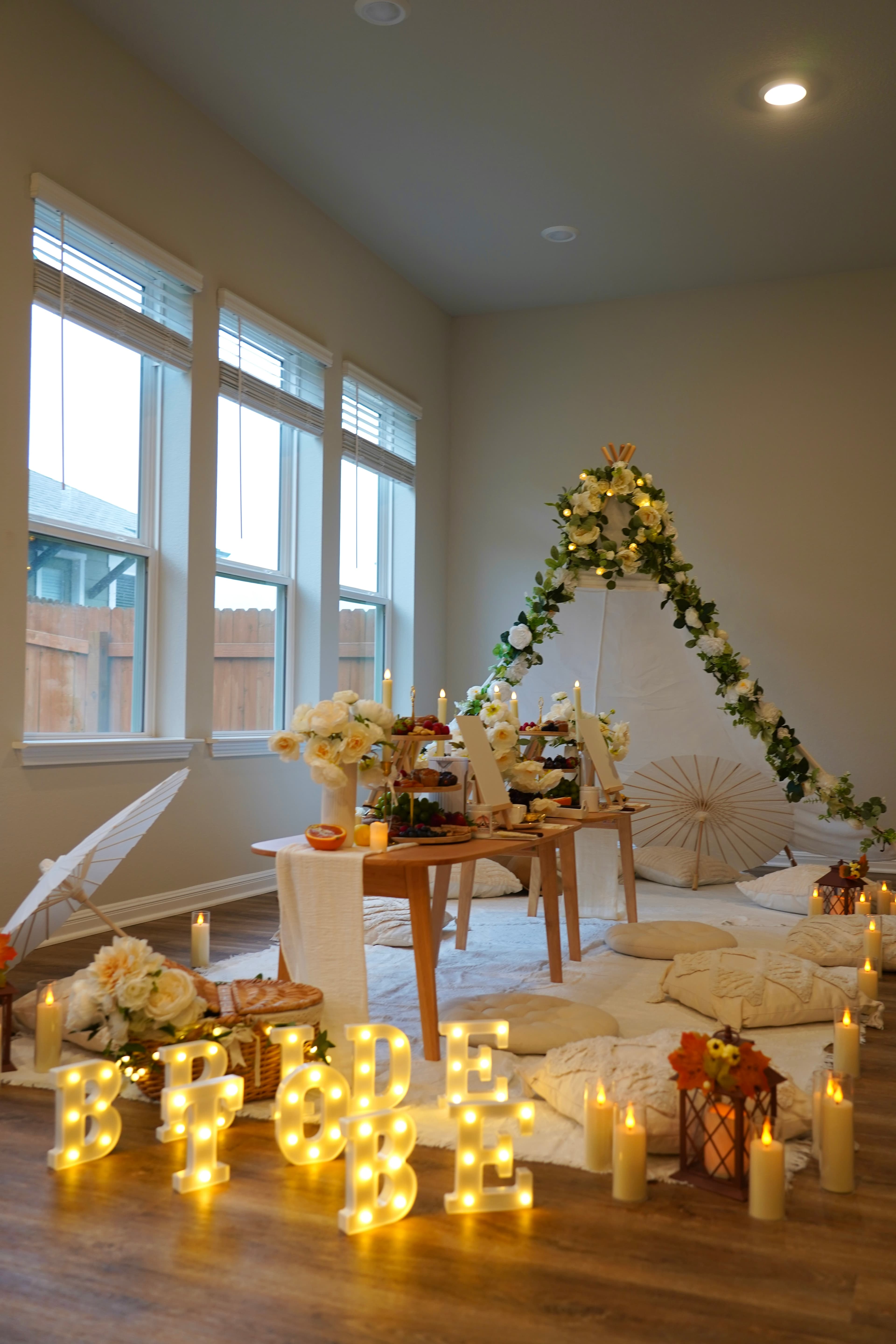 Cozy boho picnic atmosphere